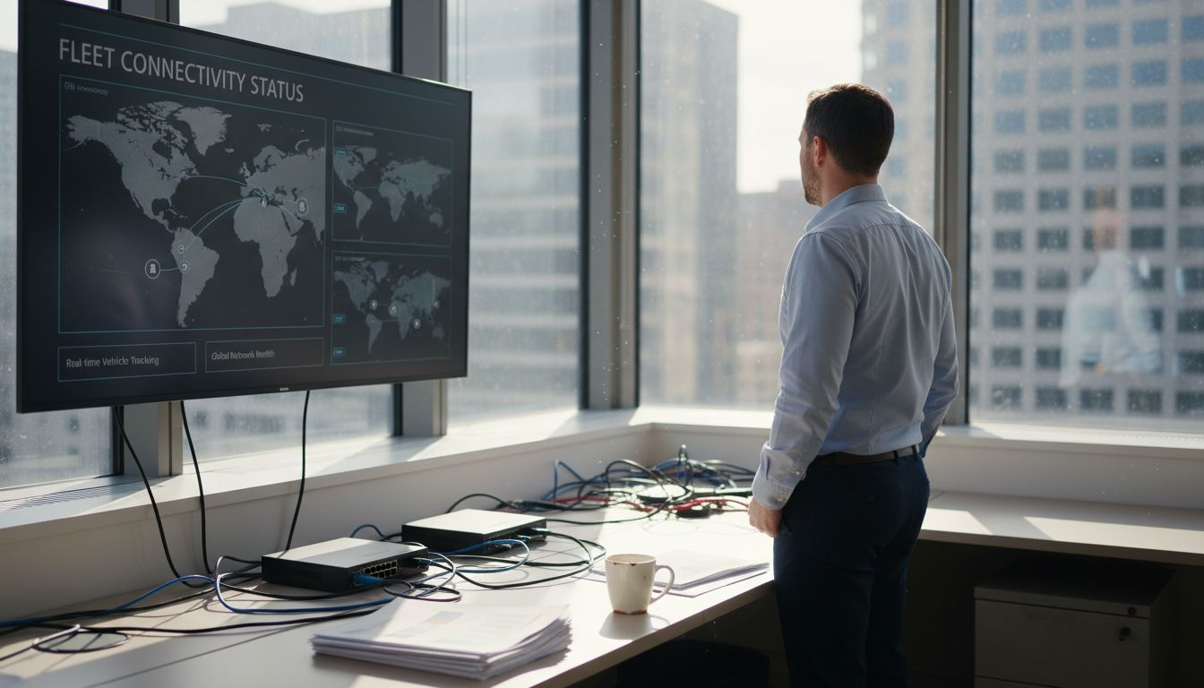 Fleet manager monitoring connectivity dashboard
