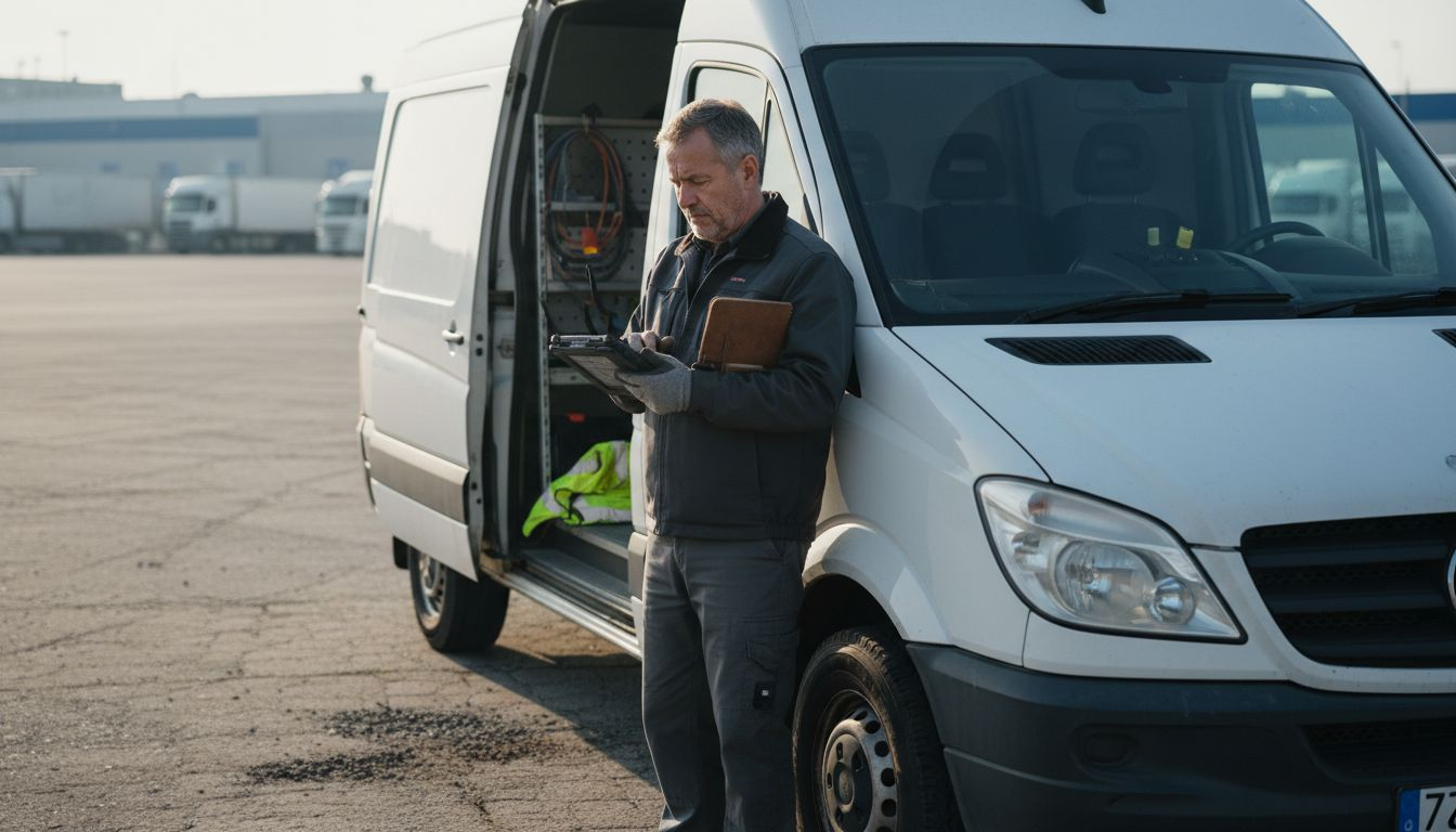 Fleet manager sets up business internet by van