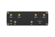 Load image into Gallery viewer, Teltonika RUTM50 5G router rear panel and antenna connectors
