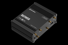 Load image into Gallery viewer, Teltonika RUTM50 5G industrial router angled product view
