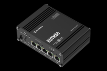Load image into Gallery viewer, Teltonika RUTM50 5G router opposite angled view
