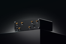 Load image into Gallery viewer, Teltonika RUTM50 5G router side and antenna connector view
