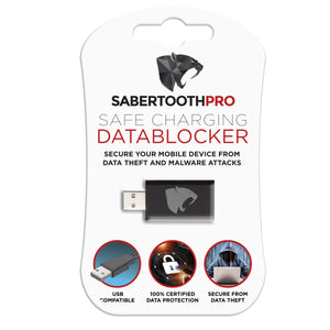 SabertoothPro DB150 Safe Charging USB Data Blocker (Protects Against Juice Jacking) OneLive Media