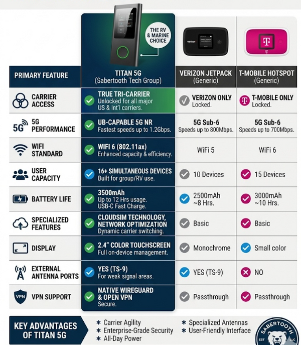 Titan 5G Mobile Hotspot Sabertooth Tech Group