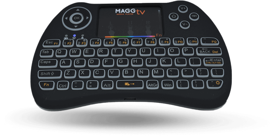 MaggTV 2.4 GHz Mini Wireless Keyboard & Mouse Combo - Smart TV Remote for Fire Stick | SabertoothPro